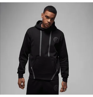 Худи мужское Air Jordan Paris Saint-Germain Fleece Pullover Hoodie Black DZ2923-010