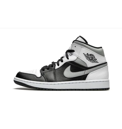 Кроссовки мужские Air Jordan 1 Mid Black/White 554724-073