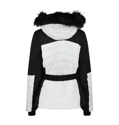 Куртка жіноча CMP Zip Hood Ripstop White/Black 34W4436F-A001