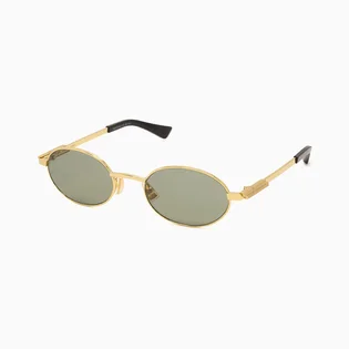 Солнцезащитные очки Bottega Veneta Gold/Green BV1470S-004-52