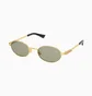 Солнцезащитные очки Bottega Veneta Gold/Green BV1470S-004-52