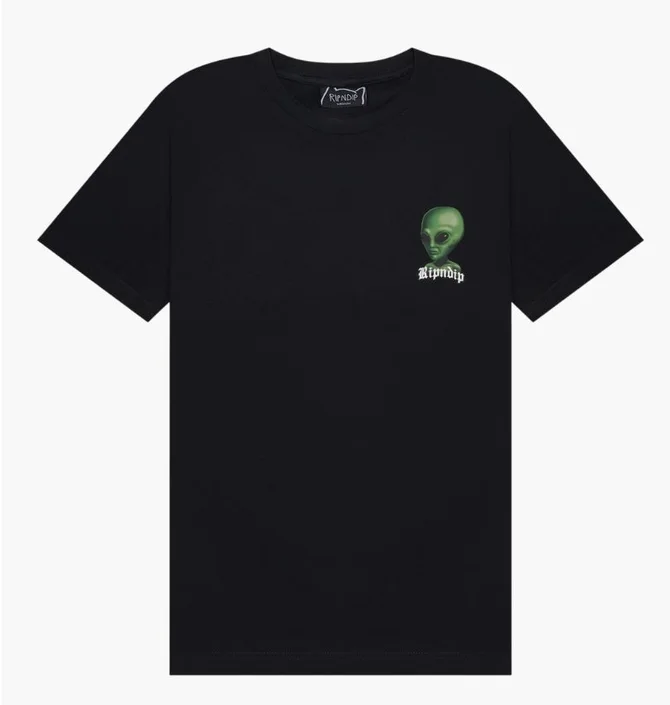 Футболка мужская RipNDip We Come In Peace Black RNDSUM24140