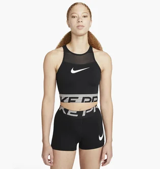 Топ женский Nike W Np Df Grx Crop Top Black Dm7689-010