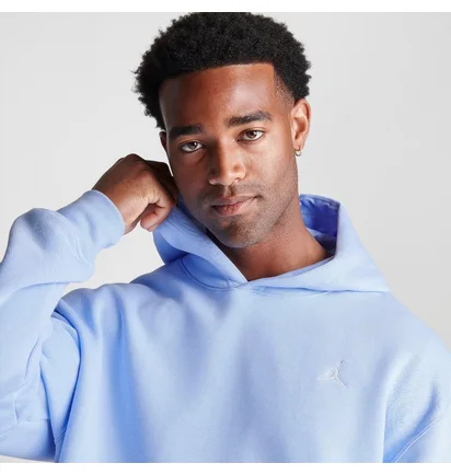 Худи мужское Air Jordan Essentials Jumpman Logo Fleece Pullover Hoodie Light Blue FJ7774-425