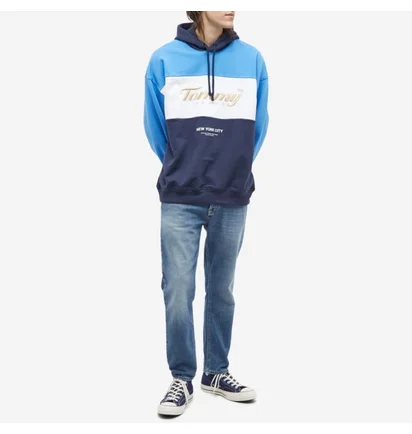 Худи мужское Tommy Jeans Archive Hoody Blue/Light Blue DM0DM14200-C87