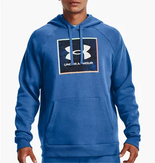 Худи мужское Under Armour Hooded Sweatshirt Rival Fleece Graphic Blue 1370349-474
