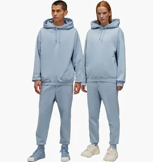 Штаны унисекс Adidas Y-3 Brushed Terry Cuffed Light Blue JD9809
