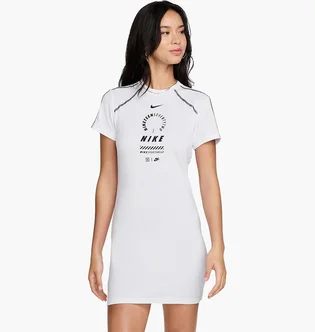 Платье женское Nike Sportswear Short-Sleeve Dress White HF5955-100