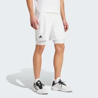 Шорты мужские Adidas Tennis Pro Aeroready Shorts And Inner Shorts White IS8097
