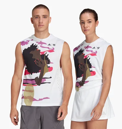 Майка унисекс Adidas Tennis New York Sleeveless Tee (Gender Neutral) White Hn9440