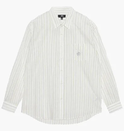 Рубашка мужская Stussy Classic Ls White 1110317-1201