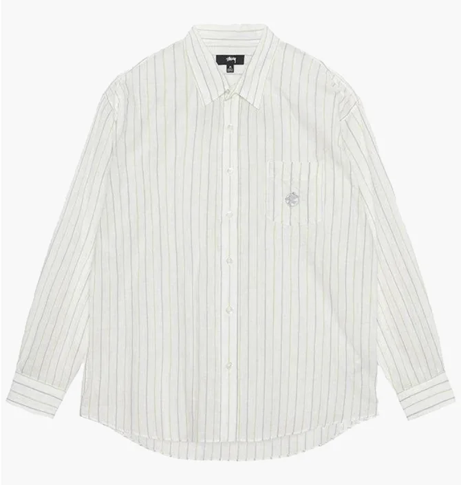Рубашка мужская Stussy Classic Ls White 1110317-1201