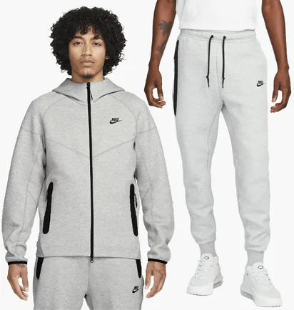 Спортивний костюм чоловічий Nike Tch Flc Fz Wr Grey FB7921-063__FB8002-063