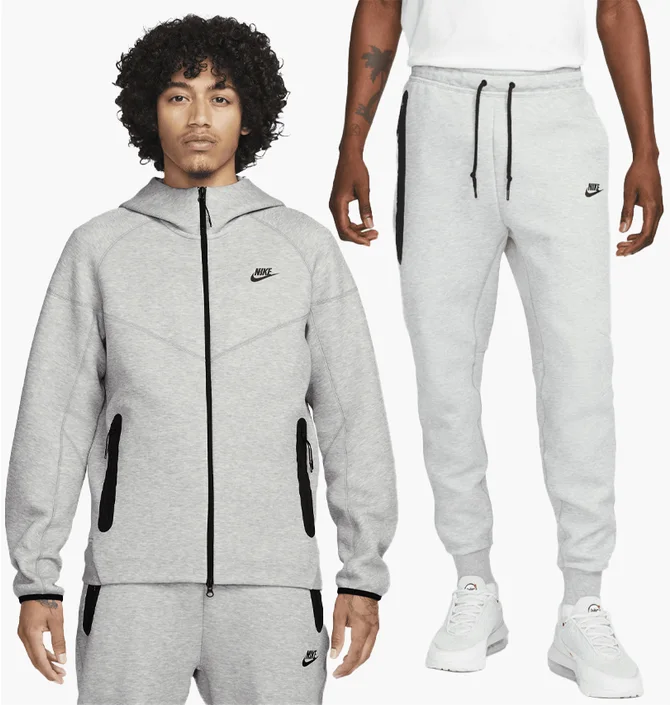Спортивний костюм чоловічий Nike Tch Flc Fz Wr Grey FB7921-063__FB8002-063