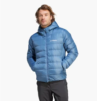 Пуховик мужской Adidas Terrex Multi Light Down Hooded Jacket Blue IP6039