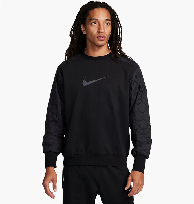 Свитшот мужской Nike Standard Issue Basketball Crewneck Sweatshirt Black FN2667-010
