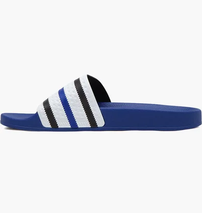 Тапочки унисекс Adidas Adilette White/Blue IG7500