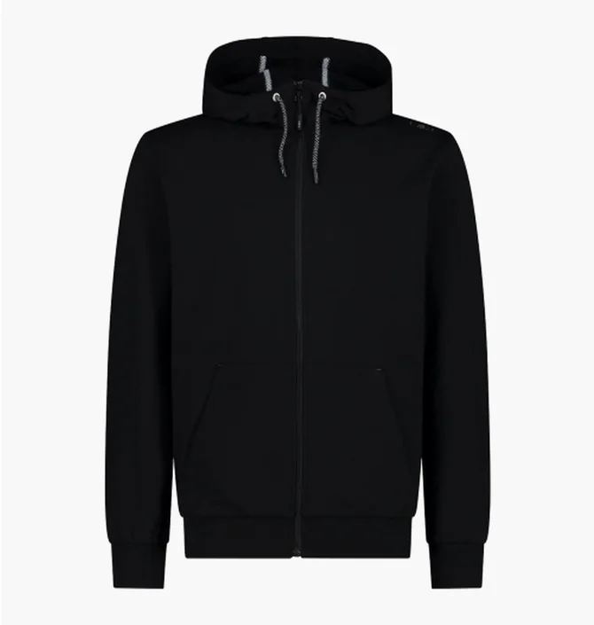 Толстовка мужская CMP Man Jacket Fix Hood Black 31D4317-U901