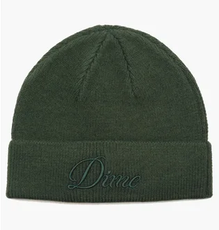 Шапка унісекс Dime Cursive Green DIMEHO2428FOR