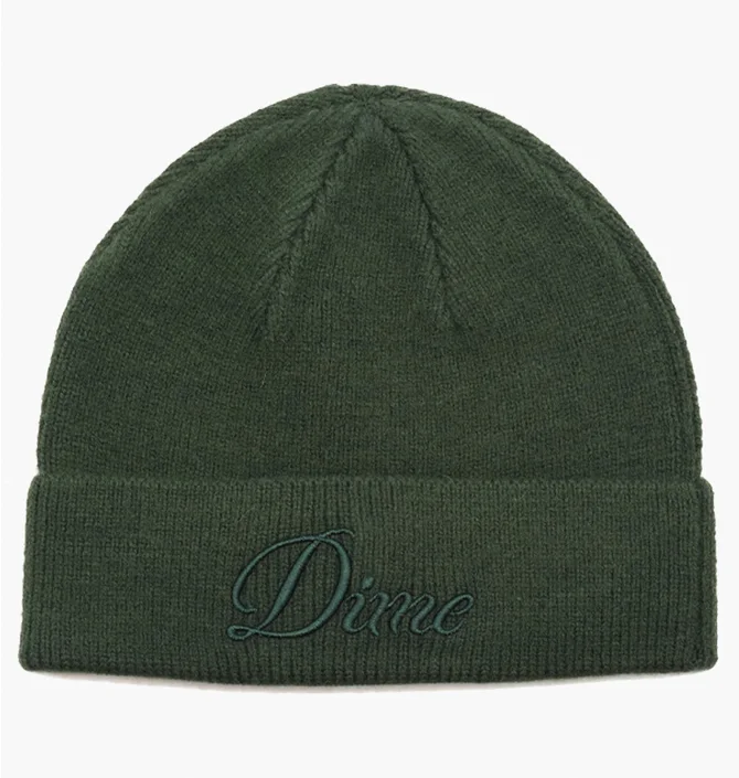 Шапка унисекс Dime Cursive Green DIMEHO2428FOR