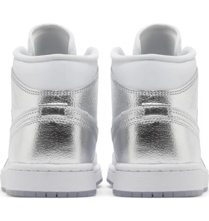 Кроссовки женские Air Jordan 1 Mid Se Metallic/White FN5031-100