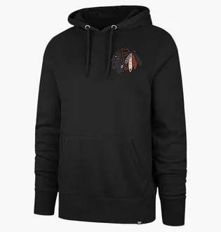 Худи унисекс 47 Brand Chicago Blackhawks Imprint Ba Black 636658JK-FS
