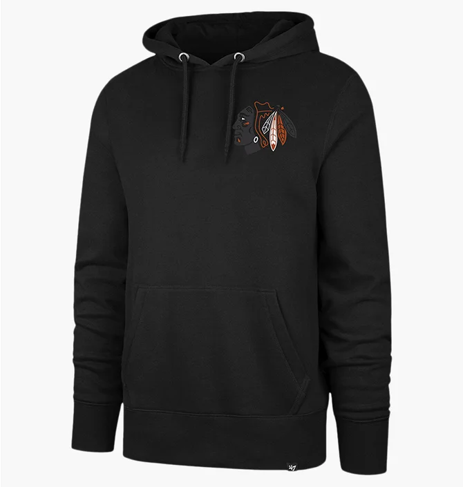Худи унисекс 47 Brand Chicago Blackhawks Imprint Ba Black 636658JK-FS