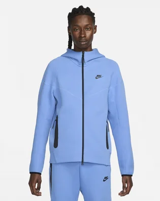Толстовка чоловіча Nike Sportswear Tech Fleece Windrunner Full-Zip Hoodie Light Blue FB7921-450
