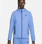 Толстовка мужская Nike Sportswear Tech Fleece Windrunner Full-Zip Hoodie Light Blue FB7921-450