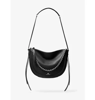Сумка жіноча Michael Kors Jagger Large Pebbled Leather Messenger Bag Black 30S0S1JM9L-BLACK-8431