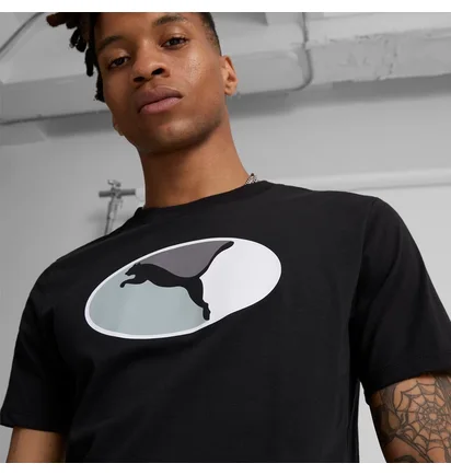 Футболка мужская Puma Oval Tee Black 682218-01