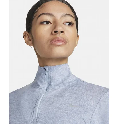 Кофта жіноча Nike Swift Element Uv Protection 1/4-Zip Running Top Light Blue FB4316-440
