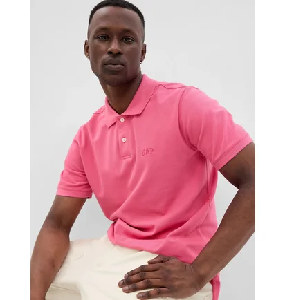 Поло чоловіче Gap F-Logo Regular Fit Pink 586306-01