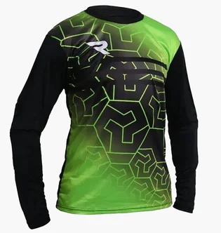 Лонгслив мужской Redline Gk Shirt Black/Green RLCL22