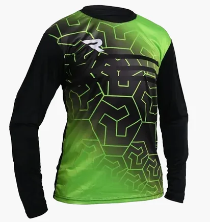 Лонгслив мужской Redline Gk Shirt Black/Green RLCL22