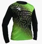 Лонгслив мужской Redline Gk Shirt Black/Green RLCL22