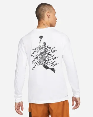 Лонгслив мужской Air Jordan Mens Long-Sleeve T-Shirt White DJ1740-100