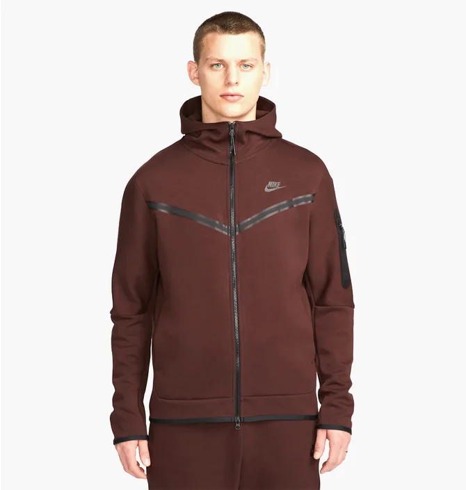 Толстовка мужская Nike Sportswear Tech Fleece Brown Cu4489-227