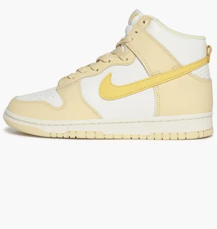 Кросівки жіночі Nike Dunk High White/Yellow DD1869-201