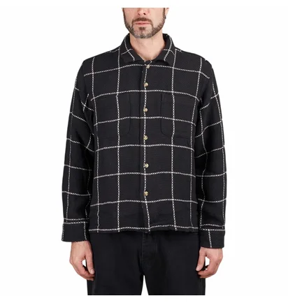 Рубашка мужская OBEY Santo Woven Shirt Black 181200384-BKM