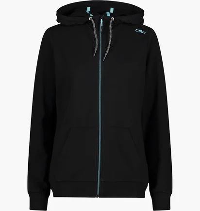 Олимпийка женская CMP Jacket Fix Hood Black 32D8016-U901