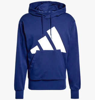 Худі чоловіче Adidas Essentials Big Logo French Terry Blue JE8890
