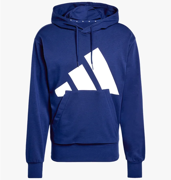 Худи мужское Adidas Essentials Big Logo French Terry Blue JE8890