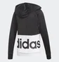 Спортивный костюм женский Adidas Linear Hoodie Black/White DV2425