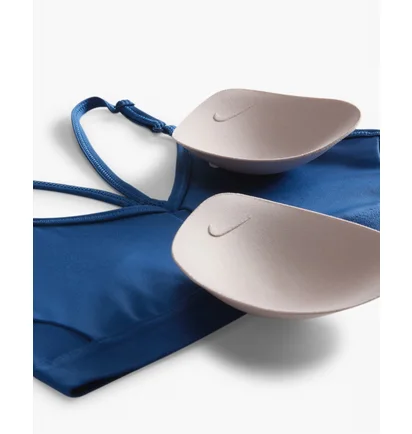 Топ женский Nike Padded V-Neck Sports Bra Blue CZ4456-477