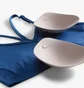 Топ женский Nike Padded V-Neck Sports Bra Blue CZ4456-477