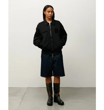 Бомбер мужской Stussy Flight Bomber Black 115837-0001