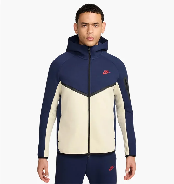 Толстовка мужская Nike Tech Fleece 2024 Blue/Beige HV6512-410