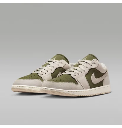 Кроссовки мужские Air Jordan 1 Low Se Beige/Olive HV4089-201