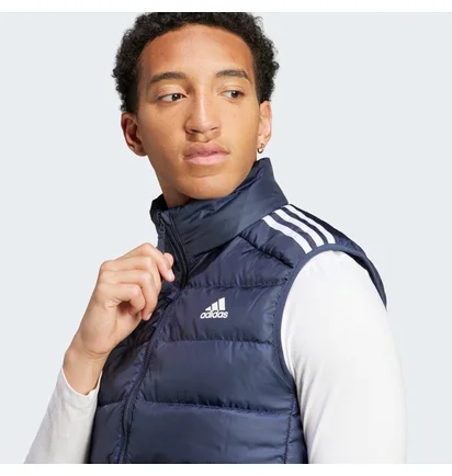 Жилетка мужская Adidas Essentials 3-Stripes Light Down Vest Blue IK3210